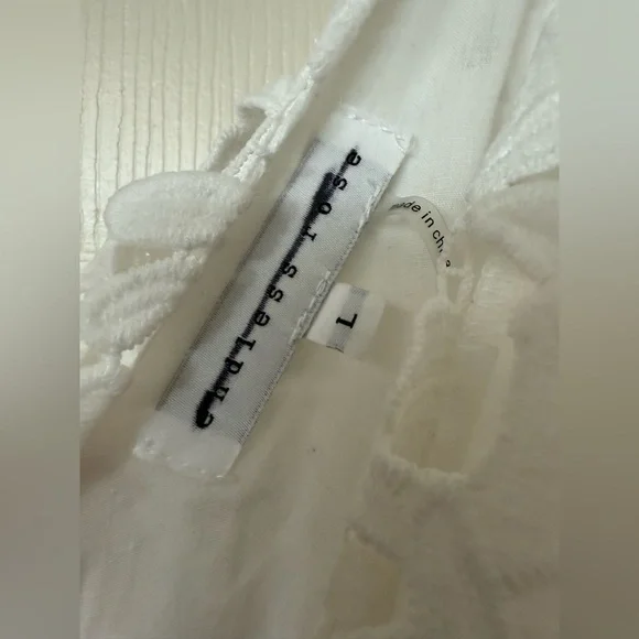 Endless Rose White Lace Midi Tiered Dress Size Large L NWOT Revolve - Picture 9 of 9